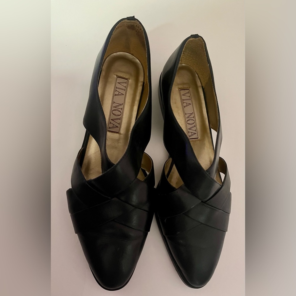 Genuine Leather Classy Black Flats